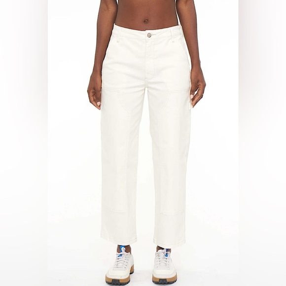 Pistola Cargo Pant High Rise Utility Tapered Leg in vanilla Ashton pant